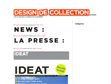 Tablet Screenshot of blog.designdecollection.fr